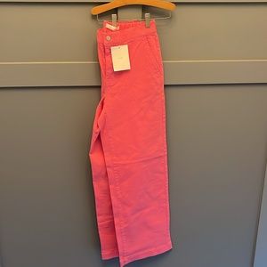 Oak + Fort Pink Wide Leg Denim Size M
